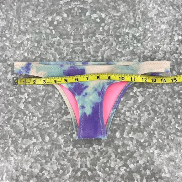 TRIANGL Luna Tie Dye Cheeky Bikini Bottom XXS - Picture 8 of 9